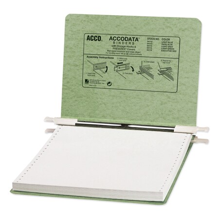 Acco 6" Binder with Hooks 9-1/2"x11", Green A7054115A